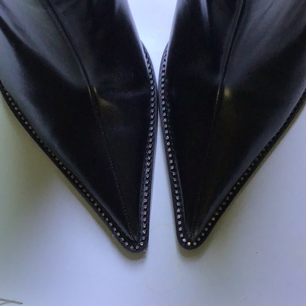 👍🏼 Condition! Zara ⬛️ Rhinestone Ankle 👢